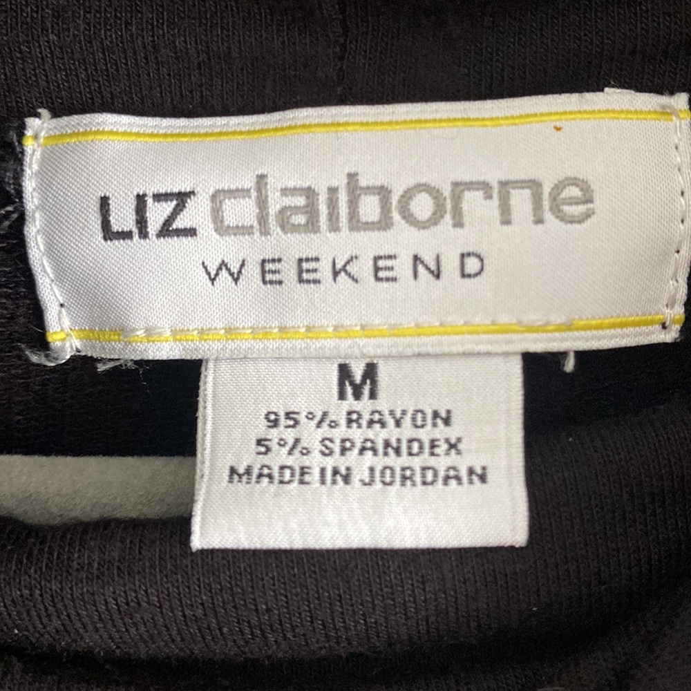 Liz Claiborne Weekend Black Turtleneck - Picture 3 of 4